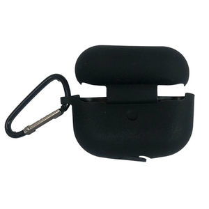  Apple Air Pod PRO Silicone Case Protective Cover, Carabiner Clip - Black