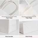 RACETOP Colour Kraft Paper Gift Bags with Handles,Bulk Gift Bags, Shopping Bags, Party Bags,Business Bags, Retail Bags, Merchandise Bags (5.9 * 3.2 * 8.3Inches), Medium