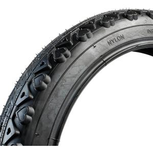 RoyalBaby Bike Out Tire 12-20 Inch, Wide 2.125"-2.4", Bicycle Replacement Parts, Black/White