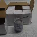 Sliner 6 Pack Pack Christmas Glitter Tumbler Bulk, 12 oz Holiday Wine Tumbler Set Stainless Steel Insulated Sparkling Glitter Cup with Lids Straws and Brushes Travel Mug Xmas Gift (Snowflake Style)