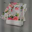 Microfiber Face Towel for Skincare, Soft Floral Print Hair Wrap for Washing Face & Makeup, Highly Absorbent Cosmetic Towel, Gentle on Skin, Travel Friendly