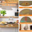 Mity rain Silicone Trivets Mat for Ninja Crispi, Hot Resistant Pot Holders for Air Fryer & Hot Dishes, Portable Silicone Mats for Kitchen Counter, Kitchen Accessories for Countertop (Avocado)