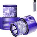 V10 Filter Replacement for Dyson V10 Cyclone Series, V10 Absolute, V10 Animal, V10 Total Clean, Replace Part No. 969082-01,1 Pack Filters