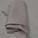 Waterproof Faux Linen Tablecloth for Round Dining Table, Decorative Fabric Rustic Tablecloth Cover for Holiday, Banquet, Outdoor & Kitchen Table(60 Inch, Round (2-4 Seats), Ivory)