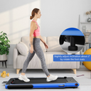 2 in 1 Folding Electric Treadmill 2.25HP Superfit Under Desk Treadmill