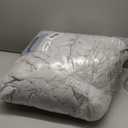 Light Grey King Comforter Set - 3 Pieces Seersucker Lightweight Bedding Comforter Sets (1 Soft Fluffy Comforter & 2 Pillowcases) - All Seasons Cozy Modern Bed Sets for Women Men