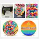 Affirmation Skiing Sobriety Coin Strength in Clarity AA Medallion Colorful Recovery Chip for Sober Milestones Unique Sobriety Gift for Men & Women in Recovery