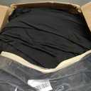 8 Pack Black Spandex Round Tablecloth Covers with Skirt for 72 Inch Table, Wrinkle Free Stretchy 6FT Fitted Cloth for Wedding Birthday Graduation Banquet Party Events Decor