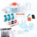 Make It Real Mini Pottery Studio - 26-Piece DIY Pottery Kit with Mess-Free Air Dry Clay - Create 10 Miniature Projects, Beginner to Master Levels - Innovative Centering Tool - Great for Kids Ages 8