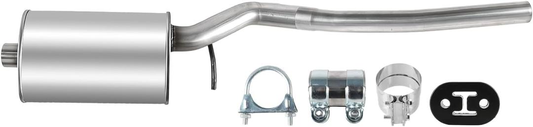 Aluminized Steel Exhaust Muffler Assembly Compatible with Chevy Equinox 2010 2011 2012 2013 2014 2015 2016 2017