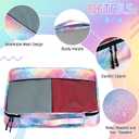 5 Pcs Packing Cubes for Suitcase Large Travel Cubes Carry on Luggage Organizer Bags for Clothes Accessories (Mixed,Watercolor)