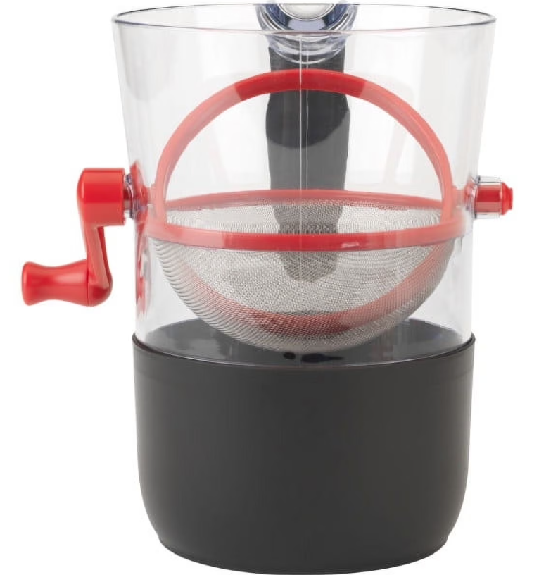 GoodCook Touch Sifter Hand Crank with Built-in Measuring Cup
