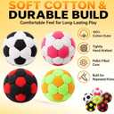 Knitted Hacky Footbag Set 6PCS, Colorful Crochet Kick Dirt Balls, Durable Handwoven Juggling Sand-Filled Bags for Kids & Adults, Outdoor Indoor Party Games, Balance & Coordination Training