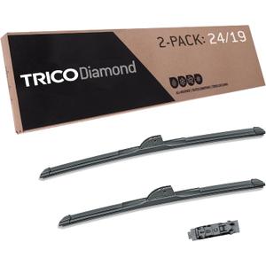 TRICO Diamond 24" + 19" Super Premium Automotive Replacement Windshield Wiper Blades (Set of 2), Passenger and Driver Side All-Weather Beam Wiper Blades for Select Vehicle Models (Item #25-2419)