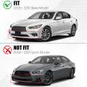 Front Lip for 2018-2025 Infiniti Q50 Q50L Base Premium Trims Gloss Black