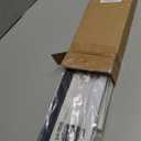 LazBlinds No Drill Blackout Vinyl Mini Blinds, White 36"x64"