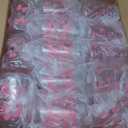 24 Pcs Coquette Bow Aesthetic Cup Pink Bow Plastic Tumbler with Lids and Straws Reusable Cute Plastic Cups for Women Birthday Bridal Shower Wedding Party Supplies(550ml,18 oz)