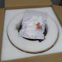 Lamomo Semi Flush Mount Ceiling Light, Upgraded Larger Hallway Light Fixture, 3-Bulb Globe Glass Close to Ceiling Scone, Amber Indoor Hanging Light for Bedroom Kitchen Porch Hallway,Bulbs Not Included (12.2'')