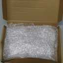 66 Pieces Acrylic Snowflakes Ornaments Clear Snowflake Winter Snowflake Crystal Hanging Decor Plastic Snow Decoration for DIY Home Party, 1.7/2/ 3.3/3.7 Inch