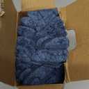 MIULEE Pack of 2 Corduroy Decorative Throw Pillow Covers 18x18 Inch Soft Boho Striped Pillow Covers Modern Farmhouse Home Decor for Summer Coastal Sofa Living Room Couch Bed Blue