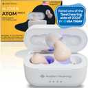 Audien ATOM PRO 2 Wireless Rechargeable OTC Hearing Aid, Premium Comfort Design and Nearly Invisible