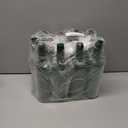 WUWEOT 12 Pack Plastic Bottles, 750ml Empty Bordeaux-Style Bottle, Green Long Neck Bottles with Screw Lid and Shrink Capsules Caps