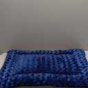 Washable Dog Bed Mat Dog Crate Pad Soft Fluffy Pet Kennel Beds Dog Sleeping Mattress for Large Jumbo Medium Small Dogs, 29 x 18 Inch, Blue