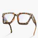 livho Oversized up to 99% Blue Light Blocking Glasses for Woman - Rectangle Fashion Glasses for Computer, Chic Preppy Frame,  *Coco Tortoise