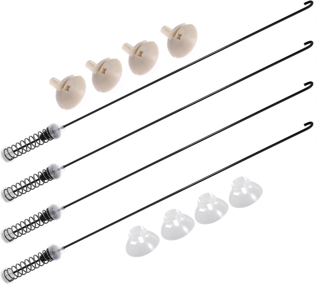 W11217817 Washer Suspension Rod Kit for Whirlpool for May-tag for Kenmore for Amana Washing Machines WTW4655JW0 WTW4655JW1 WTW4655JW2 WTW4850HW0 WTW4850HW1 WTW4850HW2 WTW4850HW3 WTW4855HW0 WTW4855HW1