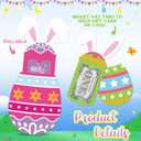 Qunclay 12 Pack Easter Gift Card Holders Easter Egg Money and Card Sleeves Holders Ornaments Bunny Ear Cash Gifts for Spring Christian Holiday Surprise Party Favors Basket Stuffers Gift Tag Decoration
