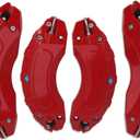 Brake Caliper Covers Compatible for Chevrolet Blazer 18 in 19 in Wheel Hub fit for Front and Rear Car Caliper Cover 2022 2023 2024 for Chevy Blazer Set of 4 Red