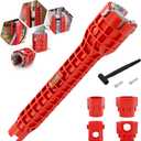 14-in-1 Multi-functional Wrench, Sink Wrenchs with Comfortable Grip, Anti-Slip, Under Sink Wrench Faucet Tool for Toilet, Sink, Bathroom, Kitchen Plumbing Installation and Repairs