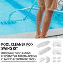 Pool Cleaner Part Kit Compatible with Hayward Pool Vacuum, Hayward Navigator Parts with AXV417WHP Pod Swings, AXV604WHP Front and Rear Bezels, AXV434WHP Flaps, AXV414P Pod Shoes 10PCS