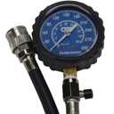 OTC 5605 Deluxe Compression Tester Kit for Gasoline Engines with Easy to Read 2-1/2" Dual Scale Gauge, Extra Long Flex Hose, Multiple Adapters, and Storage Case
