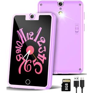  Kids Phone Toys Girls and Boys Age 36 Month+ ,180° Rotatable Camera, Music Player, Touchscreen, Mini Phone with Educational Games, Music, Toy Phone Perfect for Kids