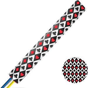FINGER TEN Golf Alignment Stick Cover Headcover Rods Holder Case Leather 14''× 2'' in USA Black White Green Hold At Least 2 Sticks