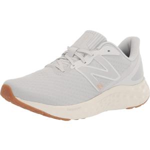 New Balance Women's Fresh Foam Arishi V4 Running Shoe (7.5, Summer Fog/Nimbus Cloud/Light Gold Metallic)
