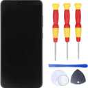 Display Screen Digitizer Assembly for S21 FE, LCD Display for S21 FE US Version G990U with Technical Repair Tools Kit, Supports Fingerprints, Test Before Shipment