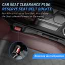 Car Seat Gap Filler 2Pack, Inserts Between Seats Console with Organizer Storage Upgraded Phone Holder Car Side Seat Gap Fillers Cars Front Seats Fill Plug Car Essentials for Vehicle SUV Truck (Black)