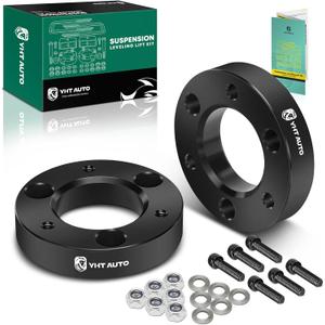 YHTAUTO 2 inch Front Leveling Lift Kit Compatible with 2004-2023 Nissan Titan/Armada, RWD/4WD, Aluminum Strut Spacers Suspension Leveling Kit w/Hardware Kit Set of 2