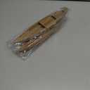 3 x STOBOK Wooden Boat Model 9.84 Inch Small Rowboat Craft Natural Desktop Ornament for Home Office Bedroom Decoration (25.00X5.00X4.50CM)