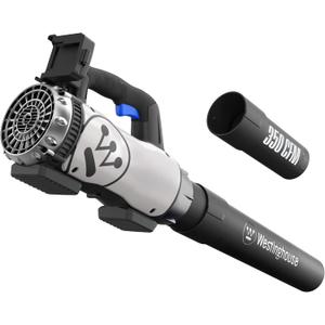 Westinghouse Cordless 20V Leaf Blower Tool Only, 350 CFM and 110 MPH Max Airspeed, 2 hr. Charge Time with Variable Speeds