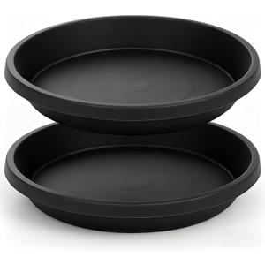 NIMYAU 2 Pack Large Plant Saucer 20 Inch, Extra-Large Deep Plant Trays for Pots, Plant Drip Trays, Plant Water Catcher Tray for Plants, Plastic Plant Saucers for Indoors no Holes