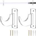 Uxcell Sword Wall Mount Holder, 1 Set Acrylic Light Saber Display Rack Wall-Mounted Sword Stand Display for Light Saber Sword Wall Bracket, Clear