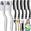 11Pcs Crevice Cleaning Brush Set, Hard Bristle Cleaning Supplies for Kitchen, Bathroom, Corner, Grout, Sink, Cup, Teapot, Bottle, Blender