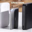 LISEN 0.3 Ultra Slim MagSafe Portable Charger iPhone,Alloy 5,000mAh Wireless Card Slim MagSafe Battery Pack,Essential Phone Accessories,Magnetic Power Bank for iPhone 16e Pro Max/15/14/13/12,Glacier