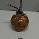 OFFIDIX Vintage Glass Spray Bottle, 300ML Plant Mister with Plastic Top Pump, Garden Sprayer, Cleaning (Brown)