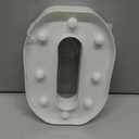 Restaurantware Illumify 5.8 x 1.2 x 8.7 Inch Light Up Letter 1 Durable Marquee LED Light - Letter O Touchproof White Plastic Party Light Keyhole Slot For Parties Weddings Or Special Events