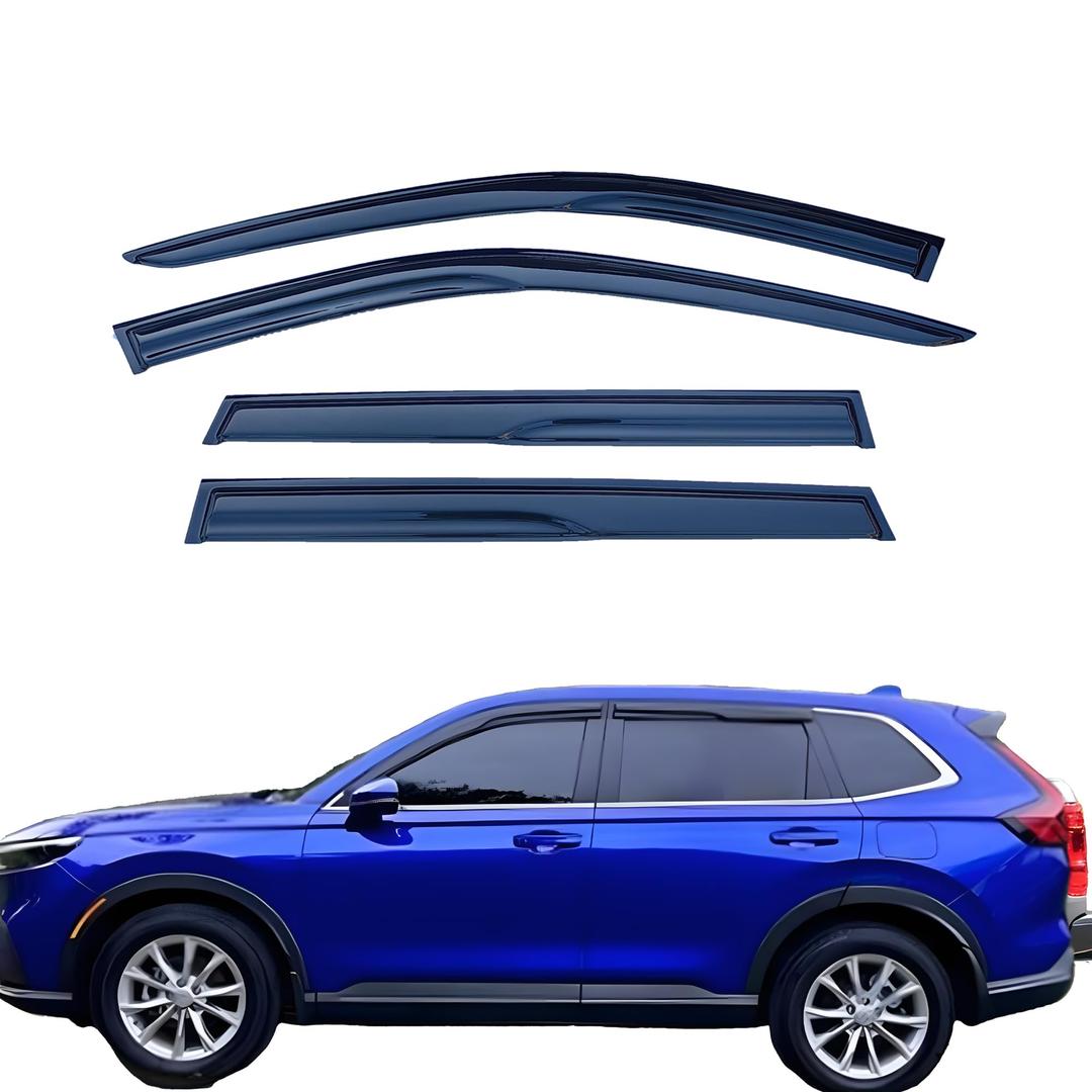 LIKDIKDIK Window Visors Rain Guards for Honda CR-V 2023-2024 | 4-Piece Premium Matte Black Vent Visors | Easy No-Drill Exterior Installation | Weather Protection for CRV EX/LX/Sport/Touring Models