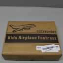 Toddler Airplane Bed, Kids Airplane Seat Extender Travel Bed, Kids Airplane Travel Essentials, Airplane Must Have for Toddlers, Portable Plane Foot Rest for Flights (Blue)